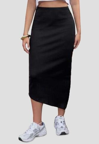 Falda Larga Mujer Negro Atypical 111949 Atypical