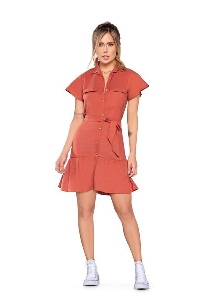 Vestido Juvenil Femenino Ladrillo Atypical