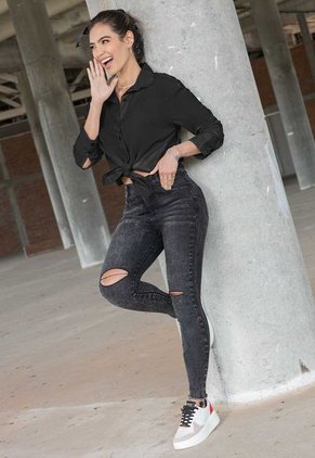 Camisa Mujer Negro Atypical 4551