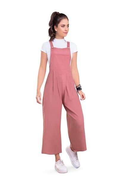 Overall Largo Juvenil Femenino Palo De Rosa Oscuro Atypical