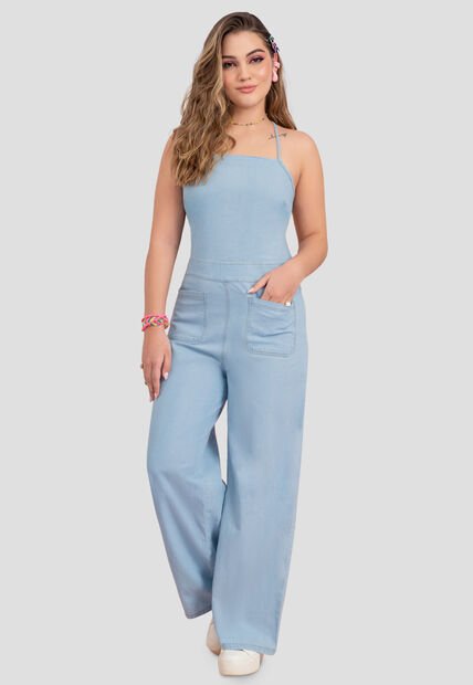 Enterizo Largo Mujer Azul Atypical 103402