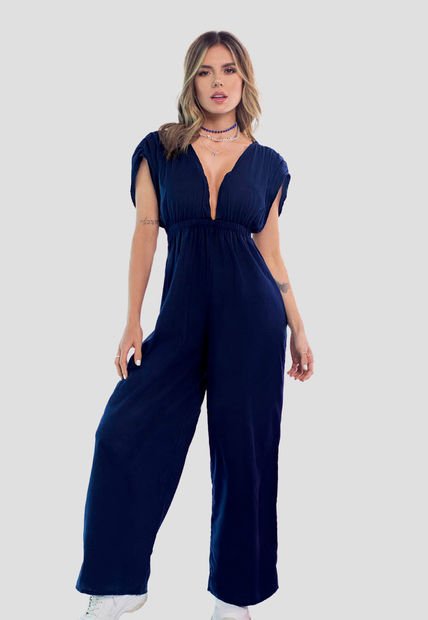 Enterizo Largo Mujer Azul Navy Atypical 89975