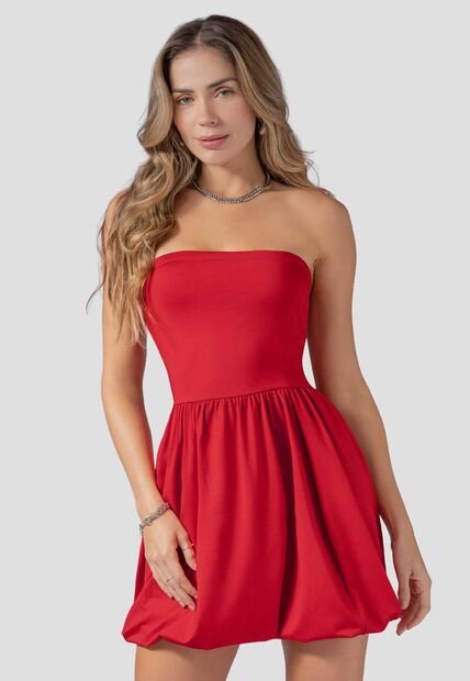 Vestido Corto Mujer Rojo Atypical 114041