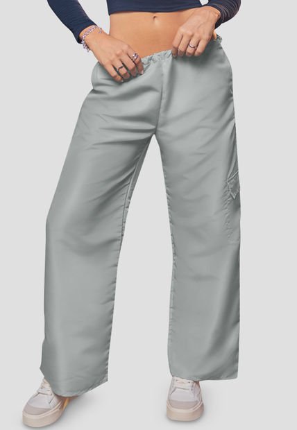 Pantalón Mujer Gris Atypical 105692