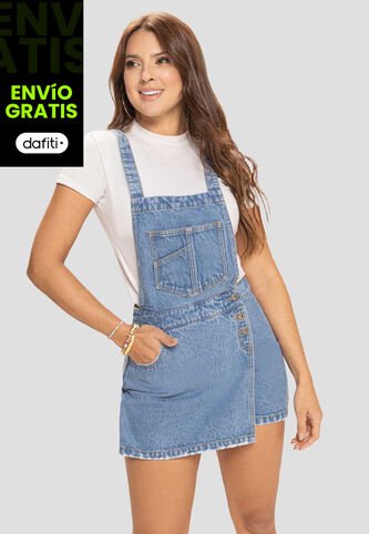 Jardinera Corta Mujer Azul Atypical 265 Atypical