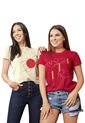 Camiseta Mujer Rojo Atypical 9558 de Atypical