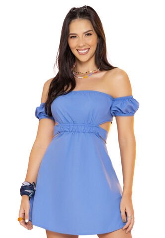 Vestido Corto Mujer Azul Atypical 9658 Atypical