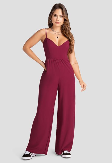 Enterizo Largo Mujer Rojo Atypical 104222