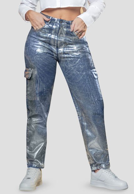 Jean Mujer Plateado Atypical 105533