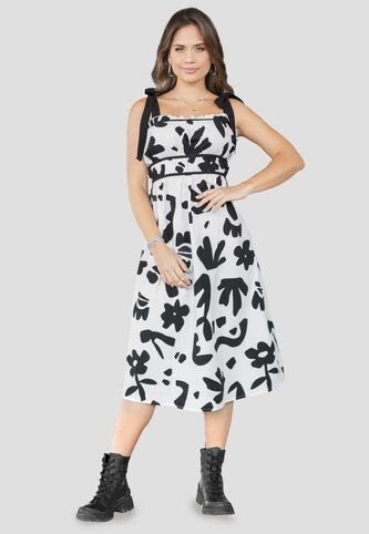 Vestido Mujer Blanco Atypical 854 Atypical