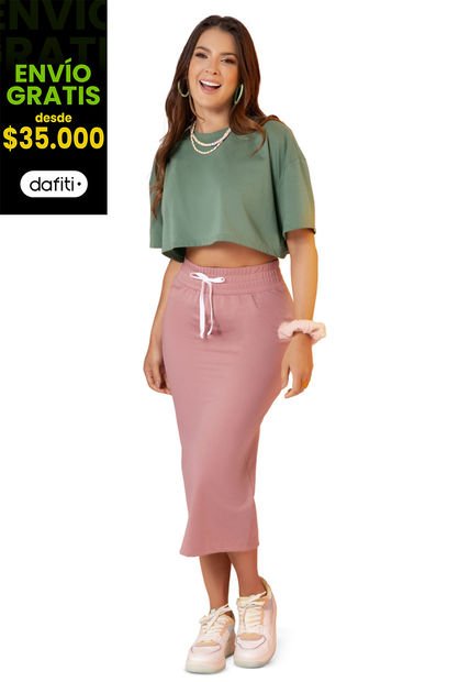 Conjunto Mujer Rosa Atypical 9654