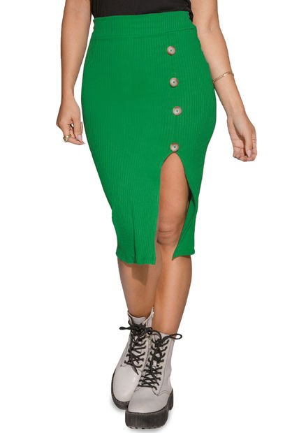 Falda Corta Mujer Verde Atypical 5441