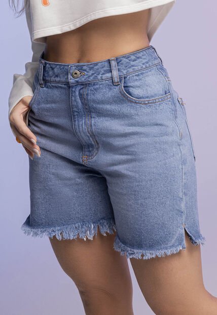 Bermuda Short Mujer Azul Atypical 955