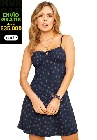 Vestido Corto Mujer Azul Atypical 88526 Atypical