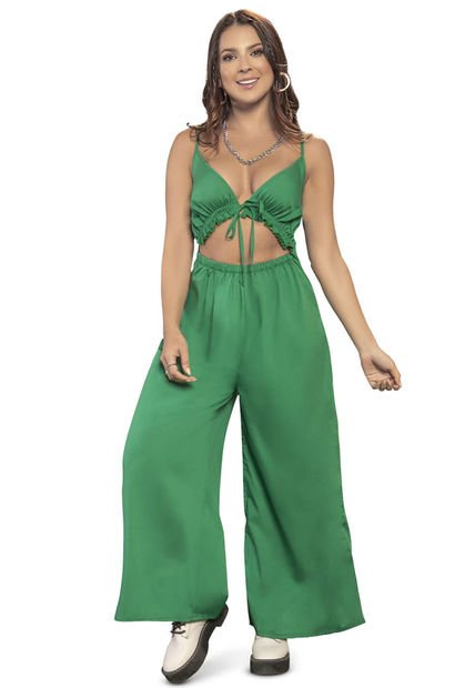 Enterizo Largo Mujer Verde Atypical 7004