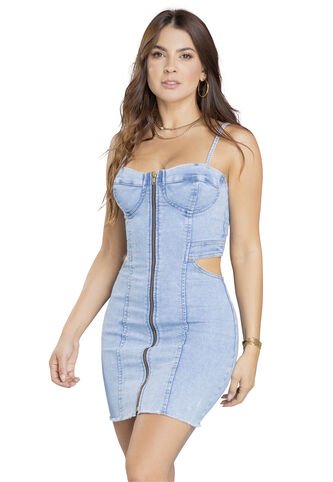 Vestido Corto Juvenil Azul Claro Atypical 3683 Atypical