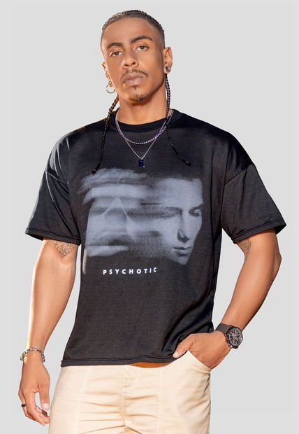 Camiseta Hombre Negro Atypical 105867