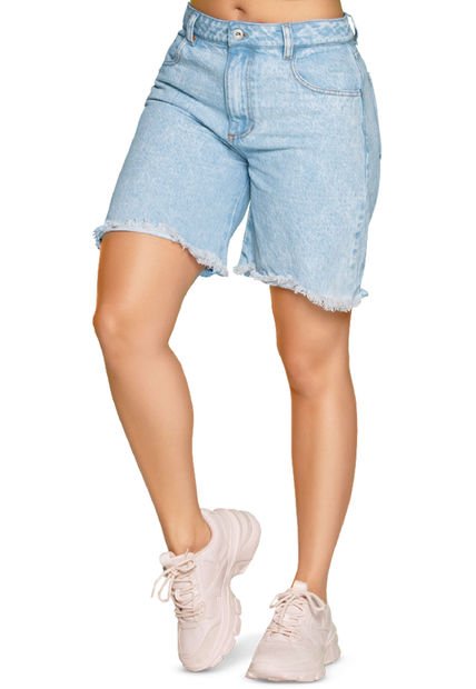 Bermuda Short Mujer Azul Atypical 32807