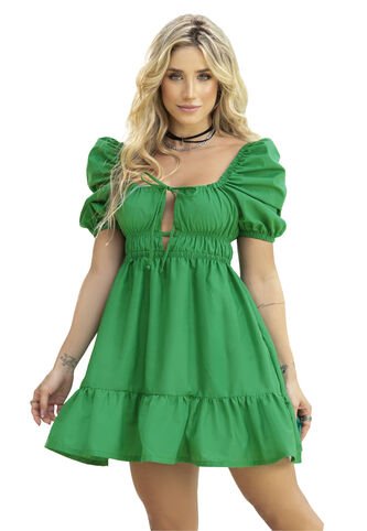 Vestido Corto Juvenil Verde Antioquia Atypical 92441 Atypical