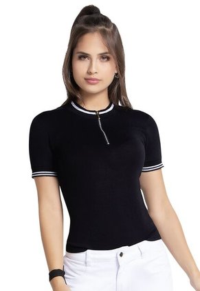 Blusa Juvenil Femenino Negro Atypical