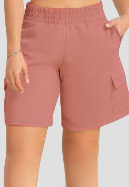 Bermuda Short Mujer Palo De Rosa Oscuro Atypical 693