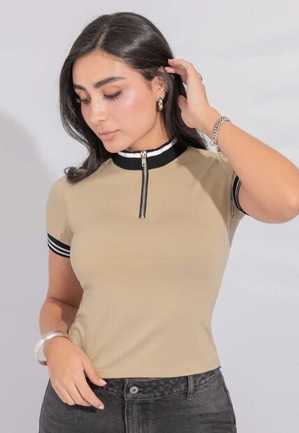 Blusa Mujer Latte Atypical 112507