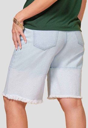 Bermuda Mujer Azul Claro Atypical 113621