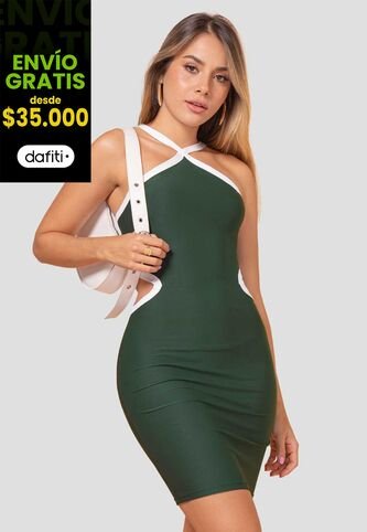 Vestido Mujer Verde Pino Atypical 113633 Atypical