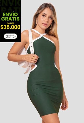 Vestido Mujer Verde Pino Atypical 113633