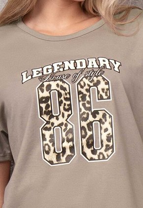 Camiseta Mujer Café Pardo Atypical 113791