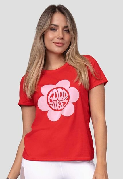 Camiseta Mujer Rojo Atypical 113819