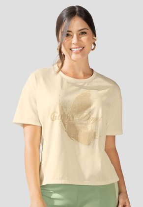 Camiseta Mujer Crema Atypical 114039