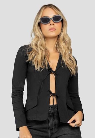 Blazer Mujer Negro Atypical 112898 Atypical