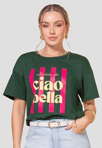 Camiseta Mujer Verde Pino Atypical 113629 Atypical