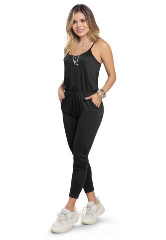 Enterizo Largo Mujer Negro Atypical 3832 Atypical