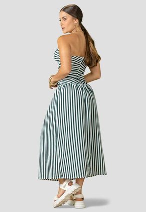 Vestido Largo Mujer Estampado Atypical 114271