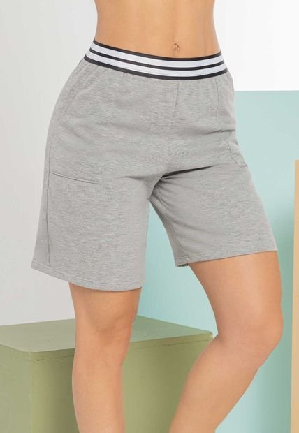 Bermuda Short Mujer Gris Atypical 101953