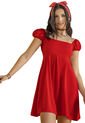 Vestido Corto Mujer Rojo Atypical 89106 de Atypical