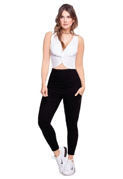 Jogger Juvenil Femenino Negro Atypical