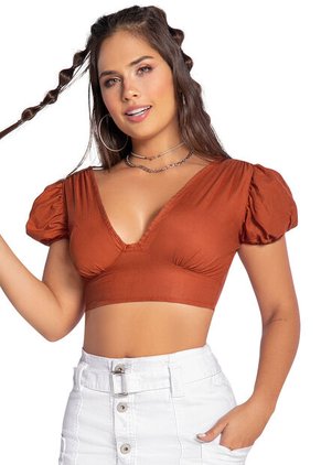 Blusa Mujer Naranja Atypical 90611