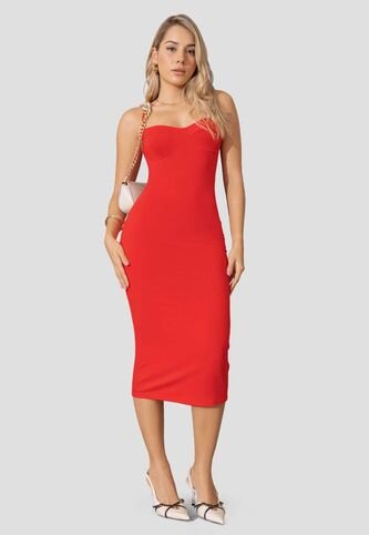 Vestido Mujer Rojo Atypical 5519 Atypical