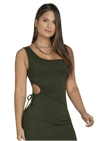 Vestido Juvenil Verde Militar Atypical 93562 Atypical