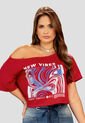 Camiseta Mujer Rojo Atypical 100633 de Atypical