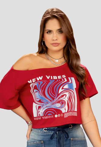 Camiseta Mujer Rojo Atypical 100633 Atypical