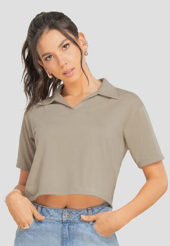 Polo Mujer Café Pardo Atypical 107878 Atypical