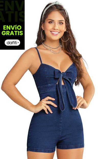 Enterizo Corto Mujer Azul Atypical 83297