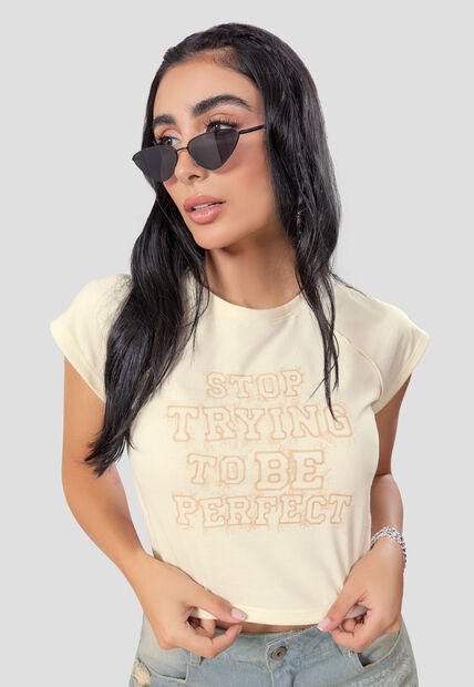 Camiseta Mujer Caqui Atypical 104945