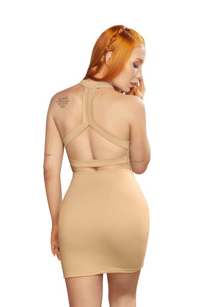 Vestido Mujer Caramelo Atypical 16998