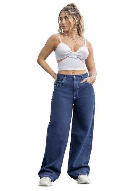 Jean Mujer Azul Navy Atypical 6107