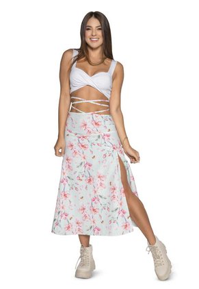 Falda Larga Mujer Estampado Atypical 16749